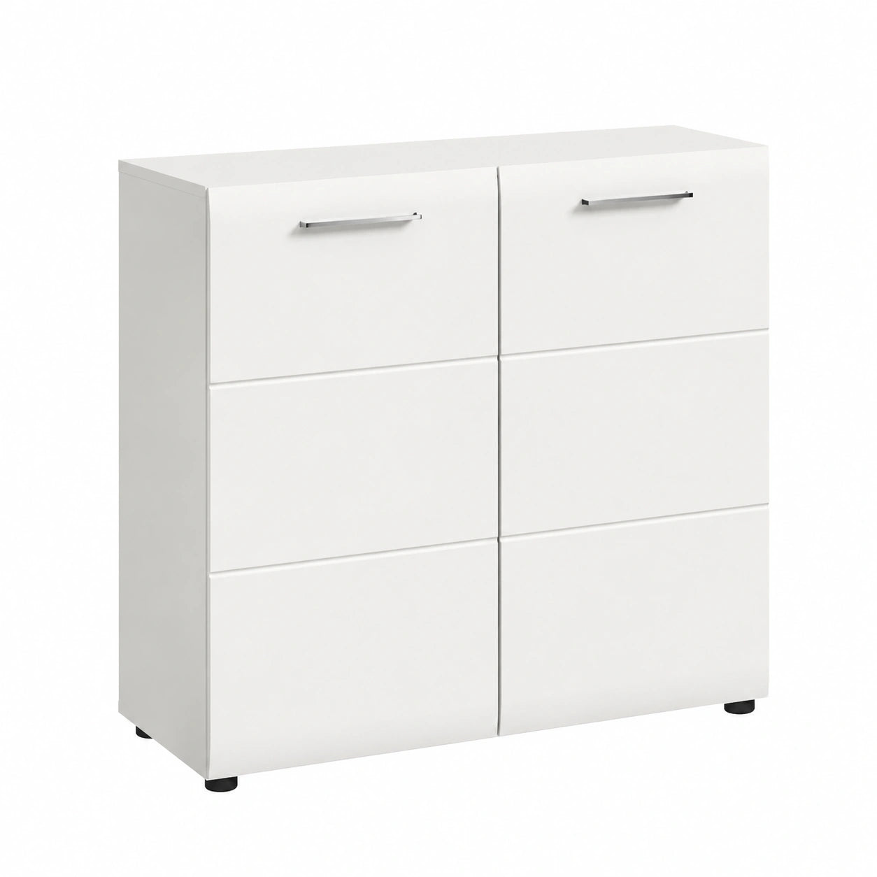 Highboard – 80 × 81 × 34 cm, moderner Stil, mit Stauraum, für Wohnzimmer
