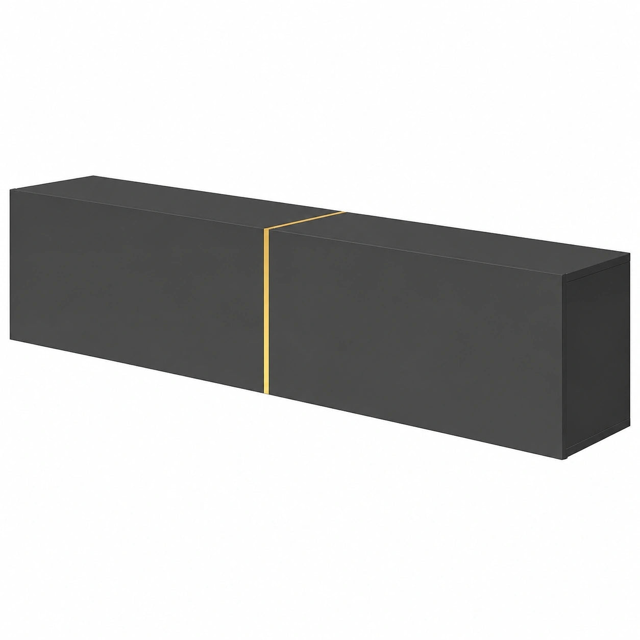 Schrank – 200 cm, Schwarz und Gold