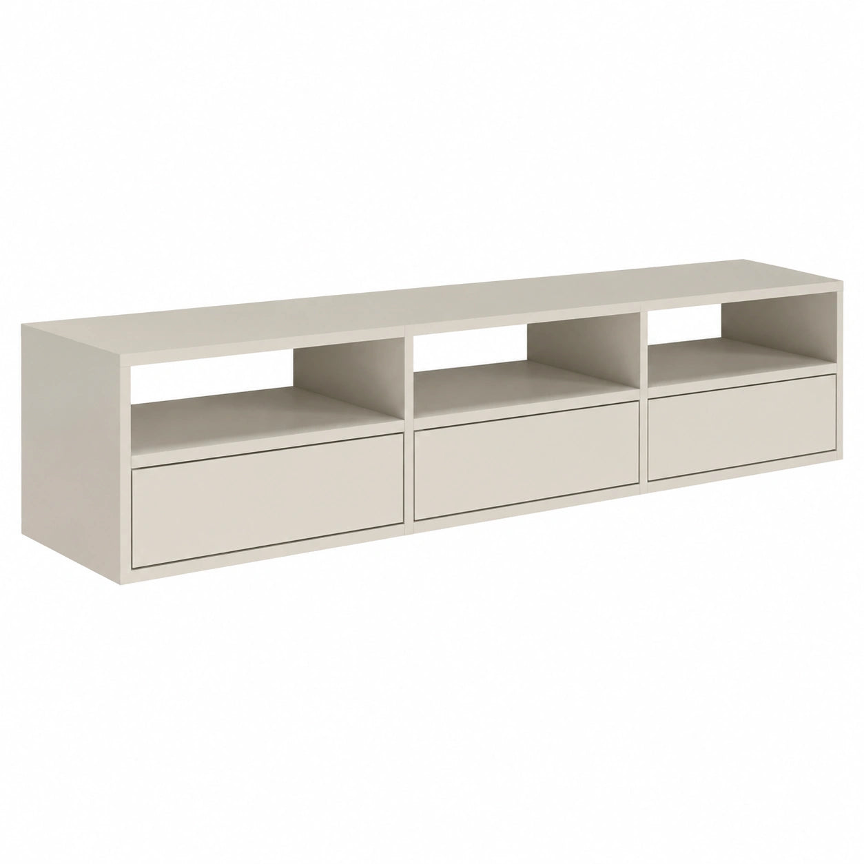 Lowboard – 150 × 30 × 30 cm, moderner Stil, hängend, für Wohnzimmer