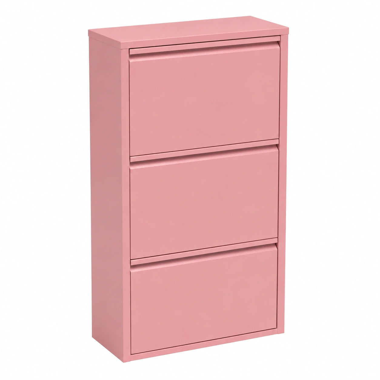 Schuhschrank – 104 × 50 × 15 cm, Rosa, für Flur