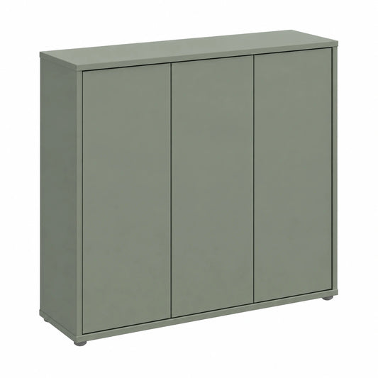 Schuhschrank – 109,2 cm, moderner Stil, mit mehreren Türen, mit Ablagen, aus Holzwerkstoff