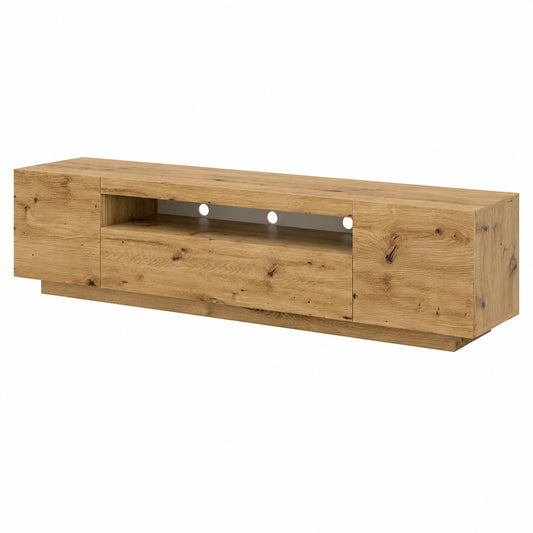 Lowboard – 200 × 42 × 37 cm, moderner Stil, hängend, aus Eichenholz, Artisan-Eiche, für Wohnzimmer