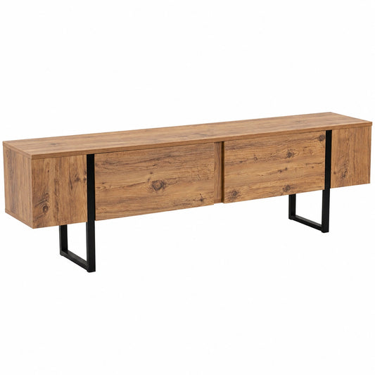 TV-Möbel – 180 × 50 × 29,5 cm, Schwarz