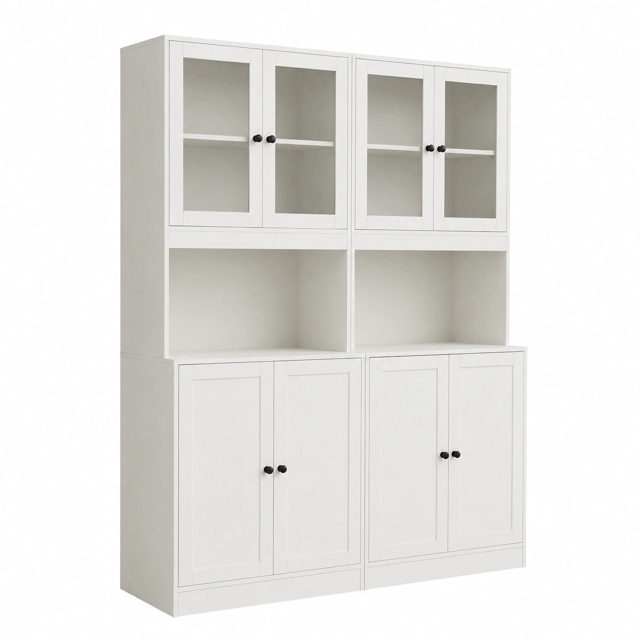 Vitrinenschrank – 60 × 40 × 180 cm, für Wohnzimmer, Schlafzimmer und Büro