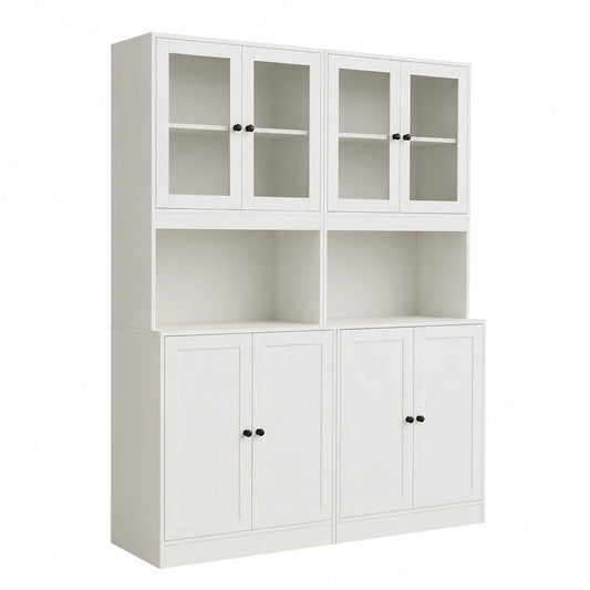 Vitrinenschrank – 60 × 40 × 180 cm, für Wohnzimmer, Schlafzimmer und Büro