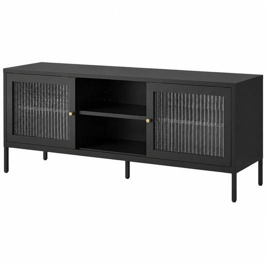Sideboard – moderner Stil, aus Metall, Schwarz, für Schlafzimmer