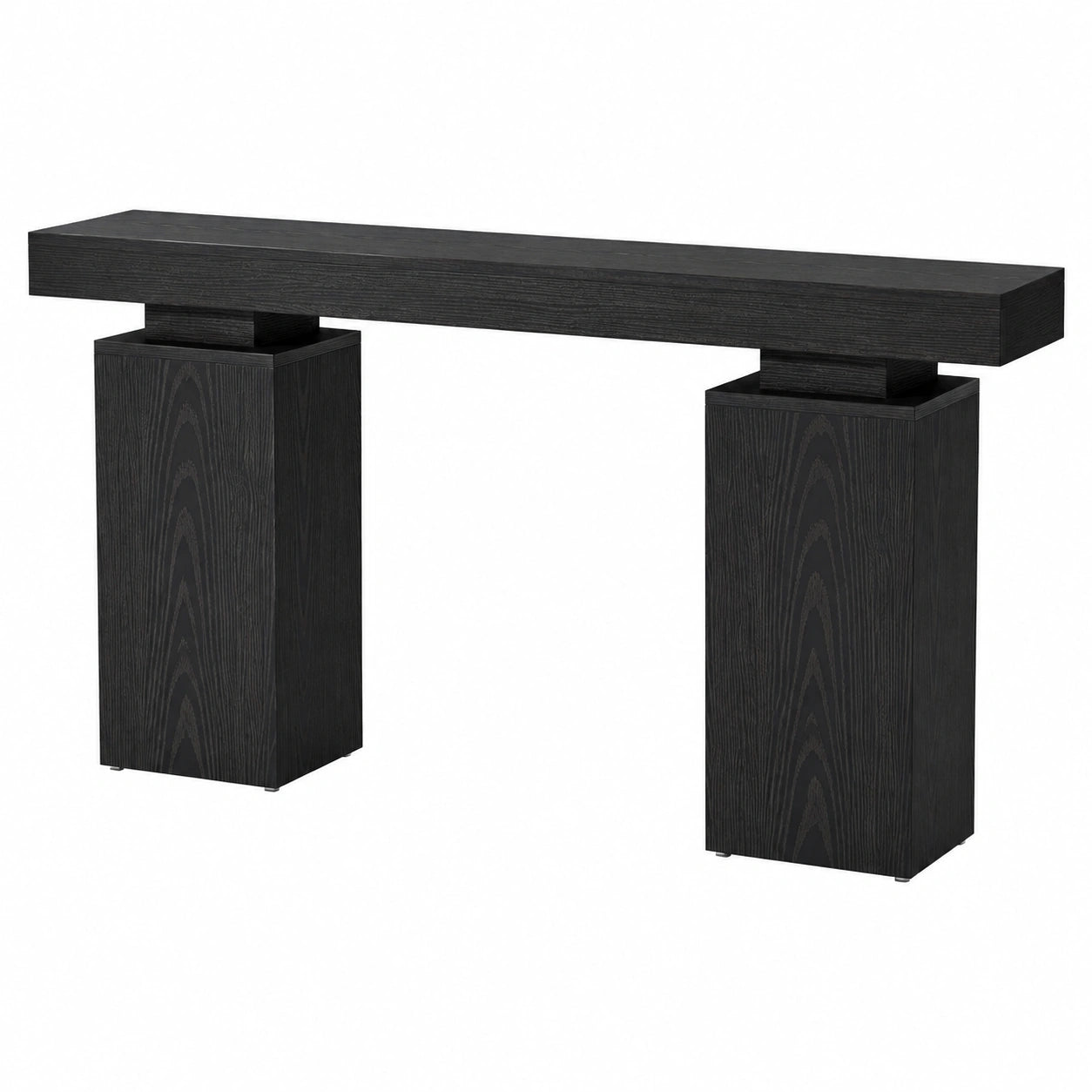 Konsolentisch – 160 cm, moderner Stil, aus Holz, Schwarz, für Wohnzimmer