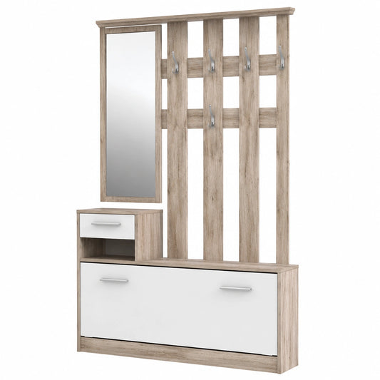 Kompaktgarderobe – 97,5 cm, moderner Stil, aus Holzwerkstoff