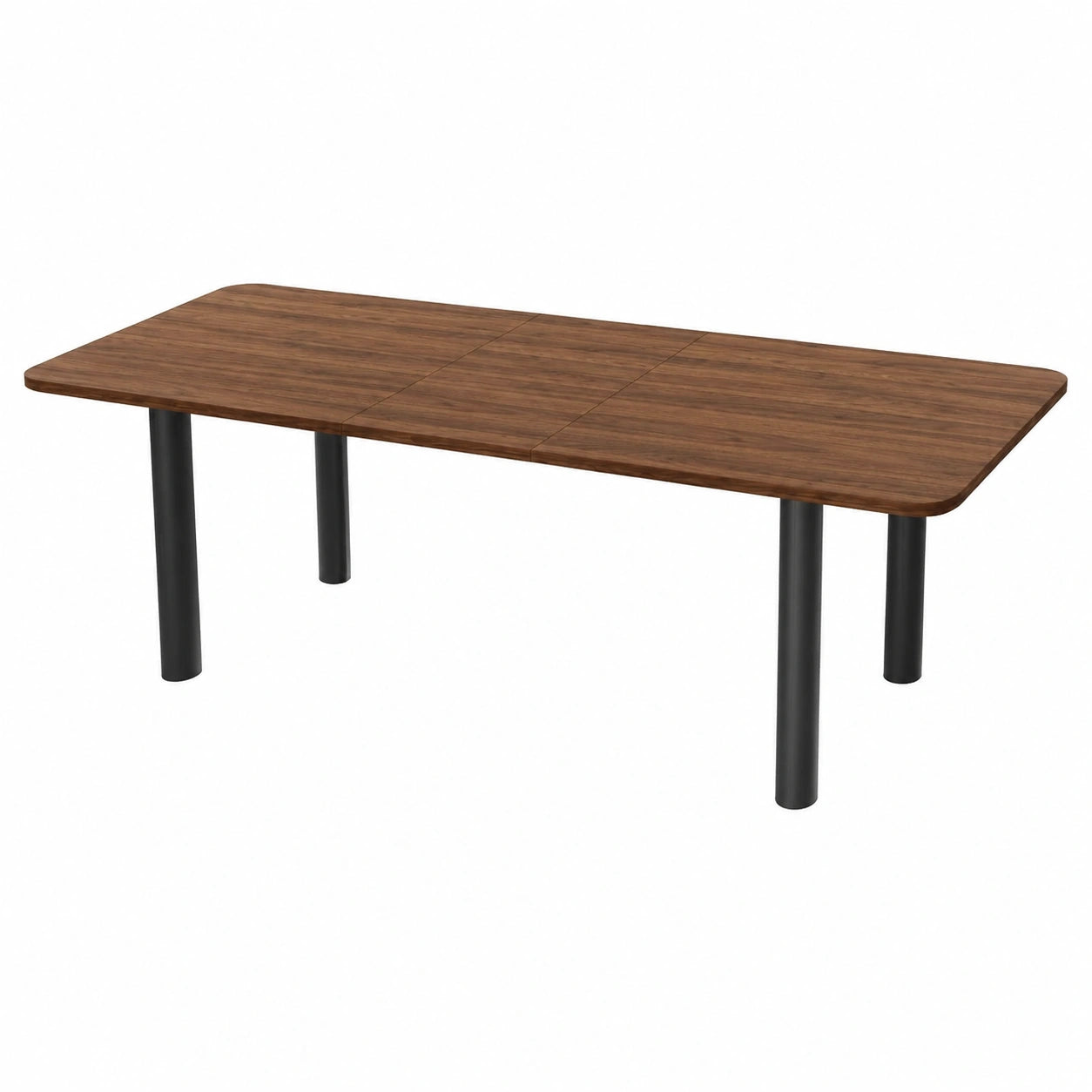 Esstisch – 200 cm, moderner Stil, ausziehbar, aus MDF, Schwarz, für Wohnzimmer