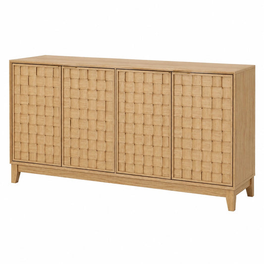Sideboard – 150 cm, moderner Stil, mit Stauraum, mit Ablagen, aus Holz, für Wohnzimmer